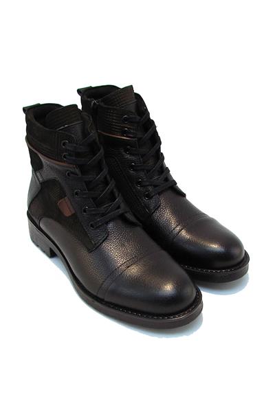 Fosco Erkek Klasik Deri Bot Siyah FSC9513