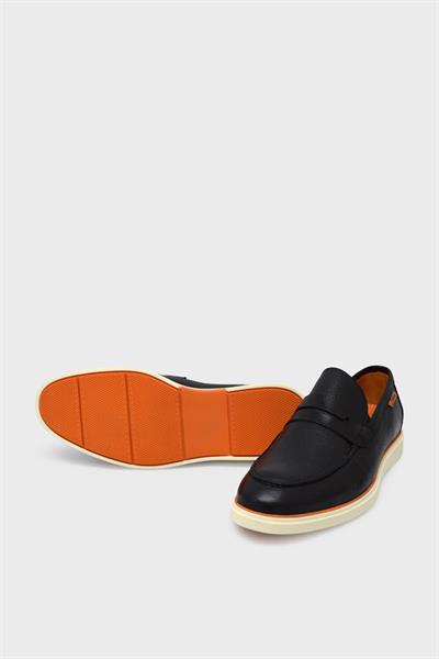 Fosco Erkek Yazlık Casual Flotter Deri Ayakkabı Lacivert FSC-9939