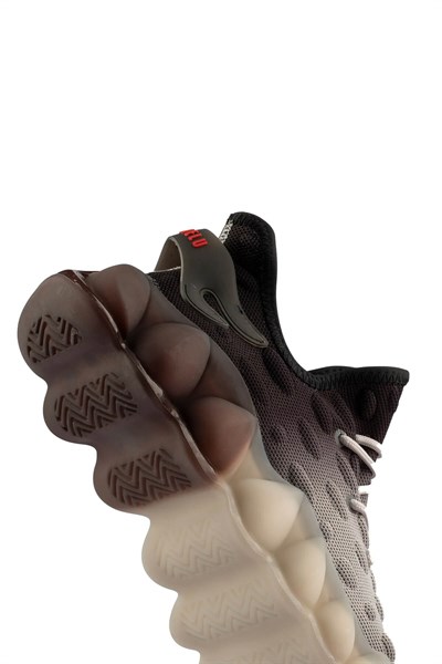 Gamelu Erkek Glow Sneakers Siyah Gri GML-2023-03