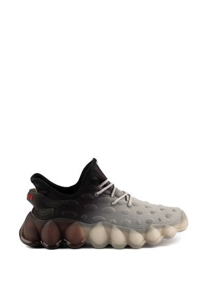 Gamelu Erkek Glow Sneakers Siyah Gri GML-2023-03