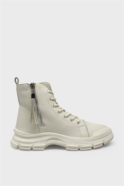 Gamelu Kadın Neptun Deri Spor Bot Beyaz GML23KZ-NEPTUN