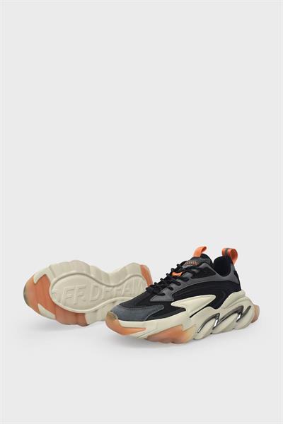 Gamelu Unisex Claw Sneakers Siyah Turuncu GML-2023004