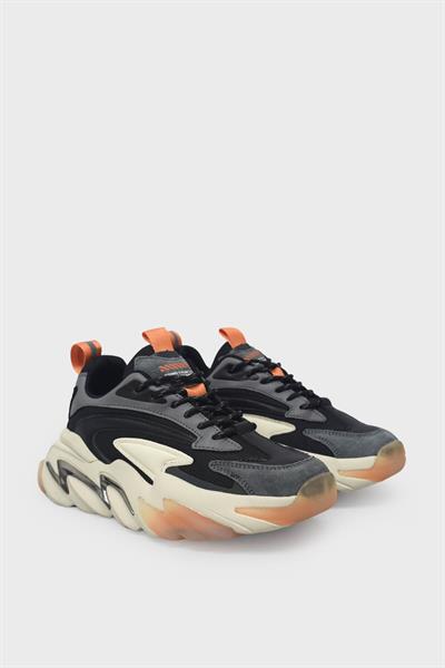 Gamelu Unisex Claw Sneakers Siyah Turuncu GML-2023004
