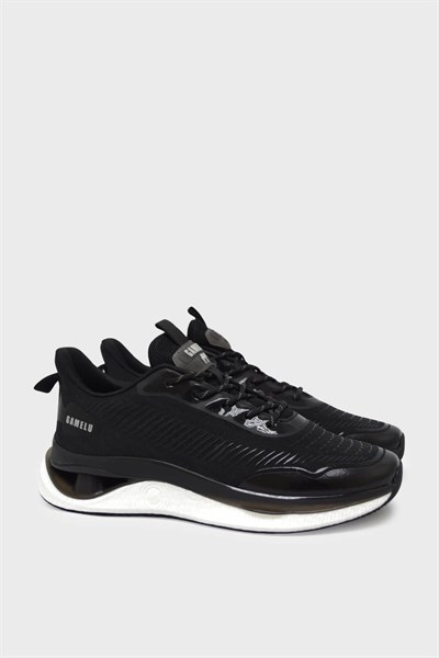 Gamelu Unisex Spor Ayakkabı Siyah Beyaz GML-2023-09