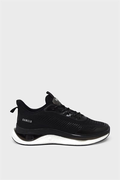 Gamelu Unisex Spor Ayakkabı Siyah Beyaz GML-2023-09