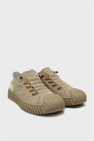 Gamelu Unisex Yazlık Tekstil Sneakers Bej GML2023-02