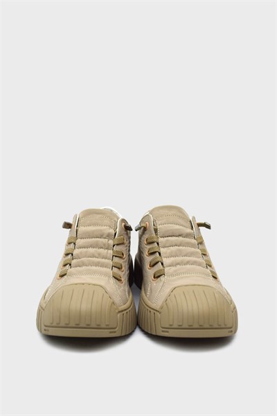Gamelu Unisex Yazlık Tekstil Sneakers Bej GML2023-02