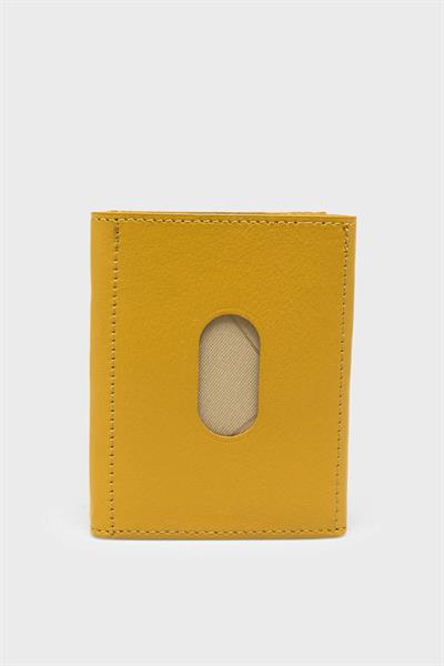 Grande Erkek Deri Cüzdan Kartlık Sarı Grande724