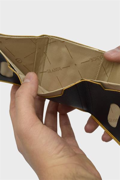 Grande Erkek Deri Cüzdan Kartlık Sarı Grande724