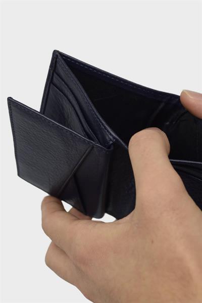 Grande Erkek Deri Cüzdan Lacivert GRANDE715