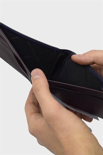 Grande Erkek Deri Kartlık Lacivert Grande755