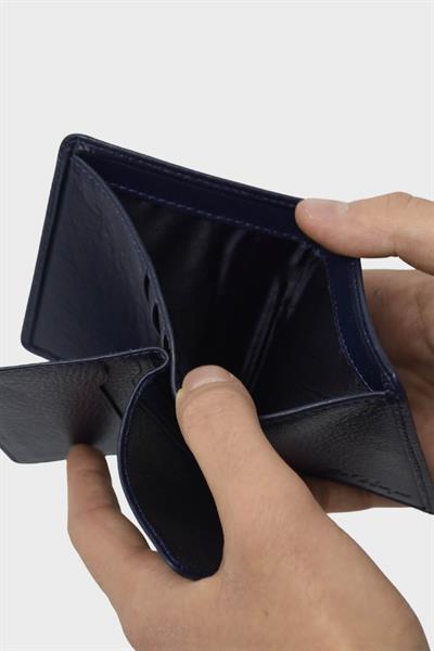 Grande Erkek Deri Kartlık Lacivert GRANDE743