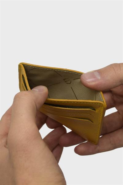 Grande Erkek Deri Kartlık Sarı GRANDE530