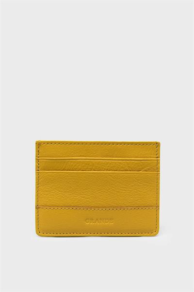 Grande Erkek Deri Kartlık Sarı GRANDE747