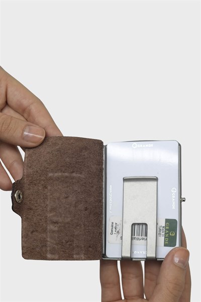 Grande Erkek Mekanizmalı Kartlık Kahve Pul GRANDE736