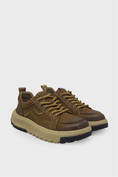 Guja Erkek Casual Deri Ayakkabı Camel BLG26K552