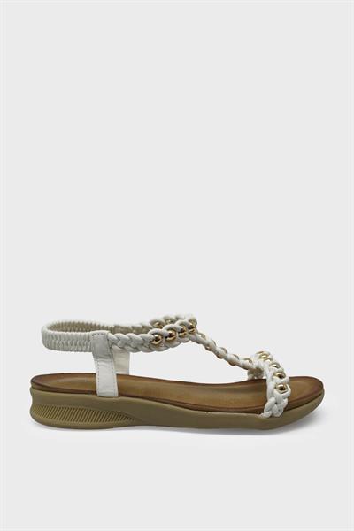 Guja Kadın Casual Sandalet Beyaz BLG23Y104
