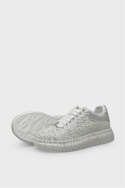 Guja Kadın Taş Detaylı Sneakers Beyaz BLG25Y451-6