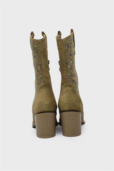Guja Kadın Western Çizme Bej BLG24K131