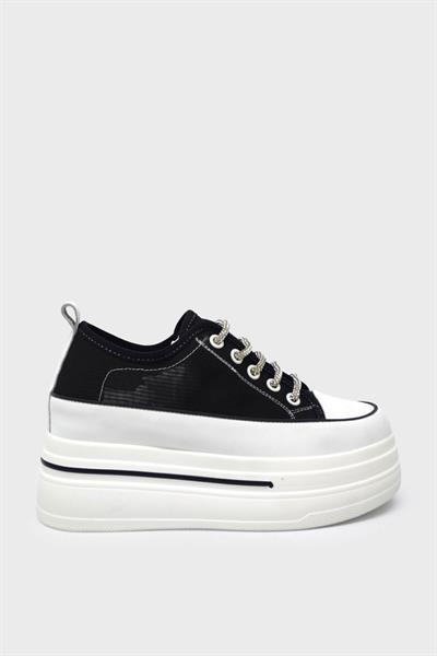 Guja Kadın Yazlık Yüksek Taban Sneakers Siyah BLG23Y345-10