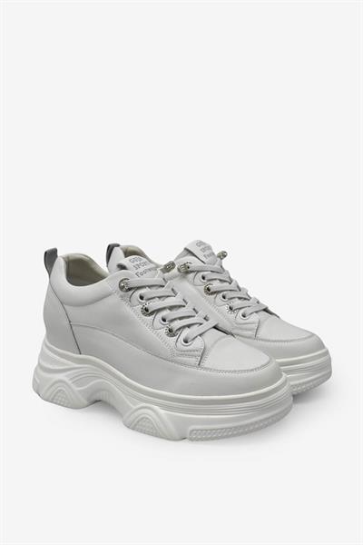 Guja Kadın Yüksek Taban Sneaker Beyaz BLG25K314