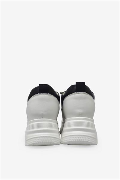 Guja Kadın Yüksek Taban Sneaker Siyah Beyaz BLG25K314