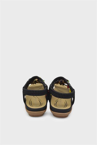 Guja Kız Çocuk Günlük Boncuklu Sandalet Siyah BLG23Y158-12