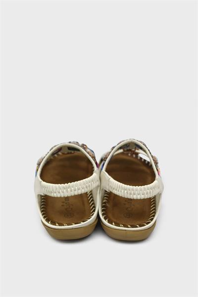 Guja Kız Çocuk Lastikli Taş Detaylı Sandalet Beyaz BLG22Y154-3