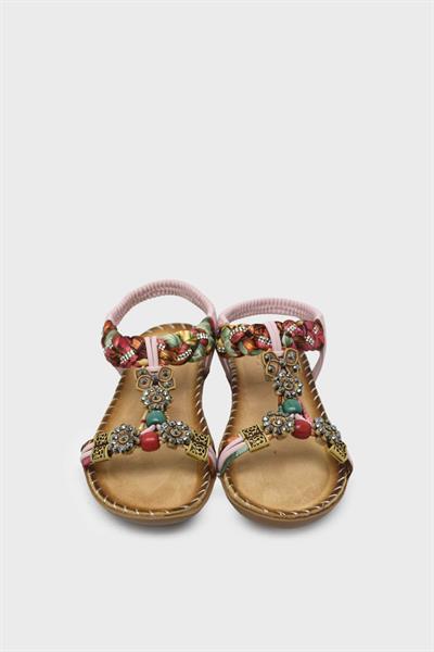 Guja Kız Çocuk Taş Detaylı Günlük Sandalet Pembe BLG23Y157-6
