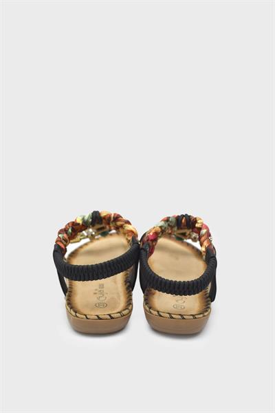 Guja Kız Çocuk Taş Detaylı Günlük Sandalet Siyah BLG23Y157-6