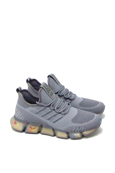 Guja Unisex Jel Taban Triko Spor Ayakkabı Gri BLG410-2
