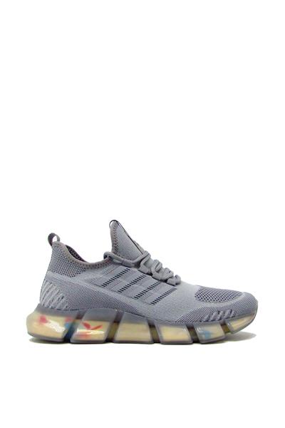 Guja Unisex Jel Taban Triko Spor Ayakkabı Gri BLG410-2