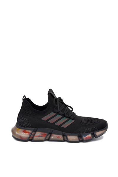 Guja Unisex Jel Taban Triko Spor Ayakkabı Siyah BLG410-2