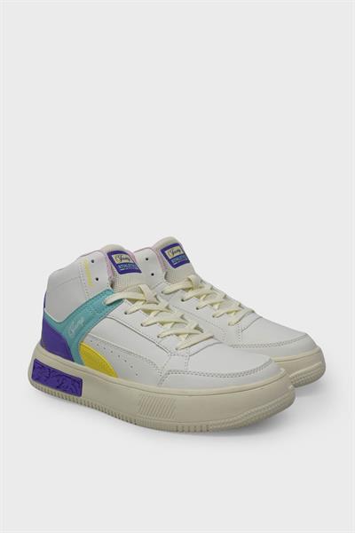 Jump Kadın Bağcıklı Jordan Spor Ayakkabı Beyaz Lila JM28756