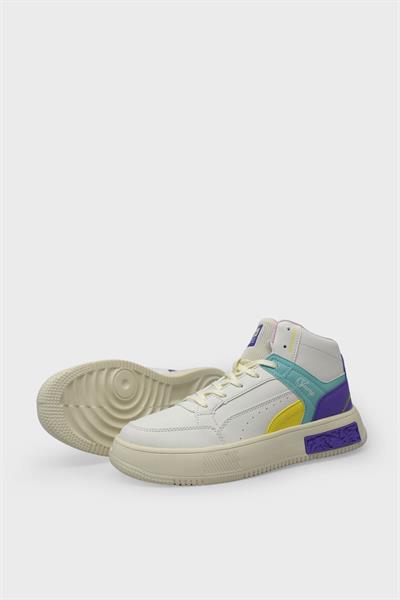 Jump Kadın Bağcıklı Jordan Spor Ayakkabı Beyaz Lila JM28756