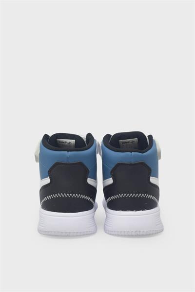 Jump Unisex Çocuk Cırtlı Jordan Ayakkabı Beyaz Mavi JM29185