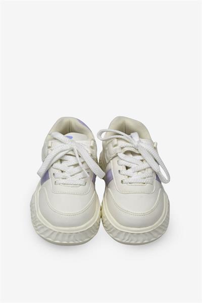 Jump Unisex Çocuk Cırtlı Sneaker Beyaz Mor JM35260