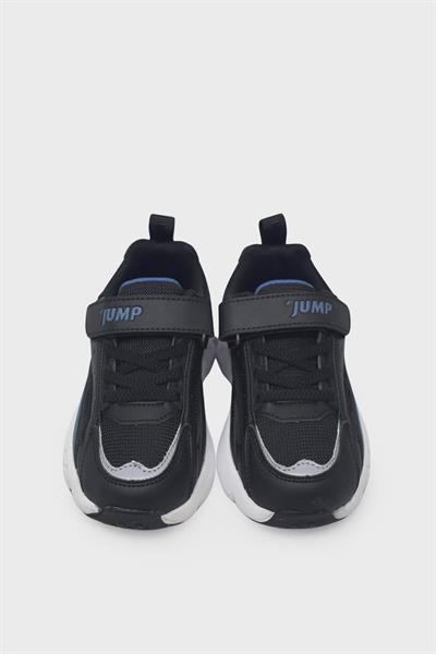 Jump Unisex Çocuk Cırtlı Spor Ayakkabı Siyah JM29604