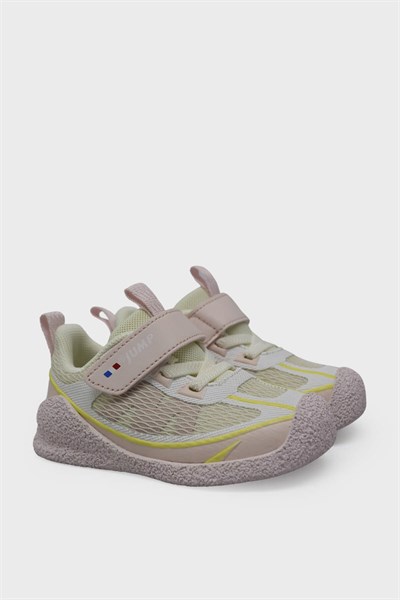 Jump Unisex Çocuk Cırtlı Spor Ayakkabı Pembe Beyaz JM31127