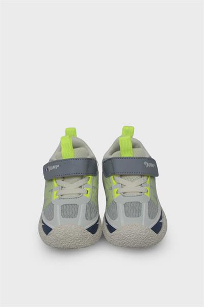 Jump Unisex Çocuk Cırtlı Spor Ayakkabı Gri Yeşil JM31127