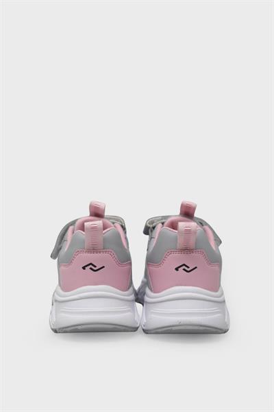 Jump Unisex Çocuk Cırtlı Spor Ayakkabı Gri JM29603