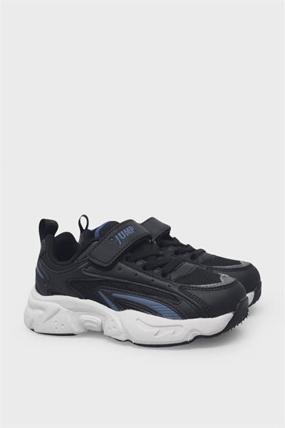 Jump Unisex Çocuk Cırtlı Spor Ayakkabı Siyah JM29604