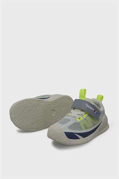 Jump Unisex Çocuk Cırtlı Spor Ayakkabı Gri Yeşil JM31127