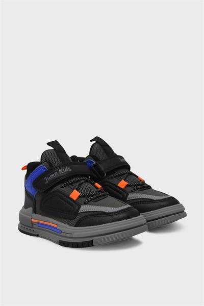 Jump Unisex Çocuk Jordan Spor Ayakkabı Gri Siyah JM31093