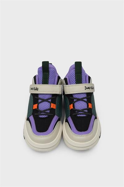 Jump Unisex Çocuk Jordan Spor Ayakkabı Siyah Mor JM31093