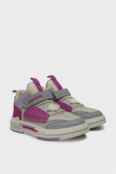 Jump Unisex Çocuk Jordan Spor Ayakkabı Bej Fuşya JM31093