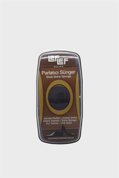 Kanuga Ayakkabı Parlatıcı Sünger Kahverengi LEF-01