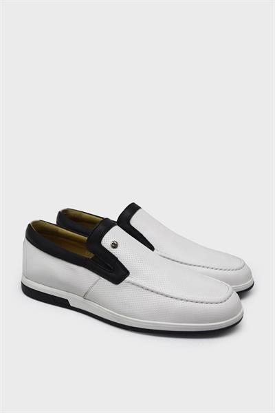 Kanuga Erkek Casual Deri Ayakkabı Beyaz K-FSC2770