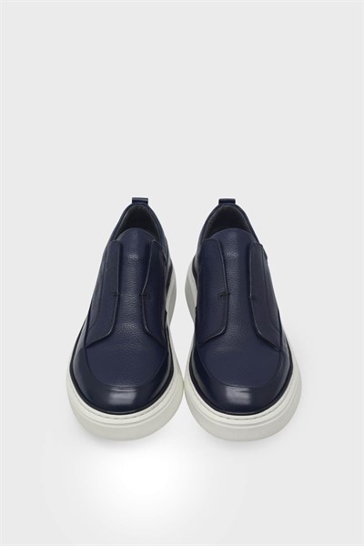 Kanuga Erkek Casual Deri Ayakkabı Lacivert Flotter K-FSC3288