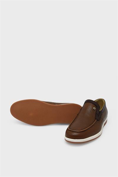 Kanuga Erkek Casual Deri Ayakkabı Taba Kahve K-FSC2770